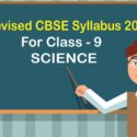 Revised CBSE Syllabus Science 9